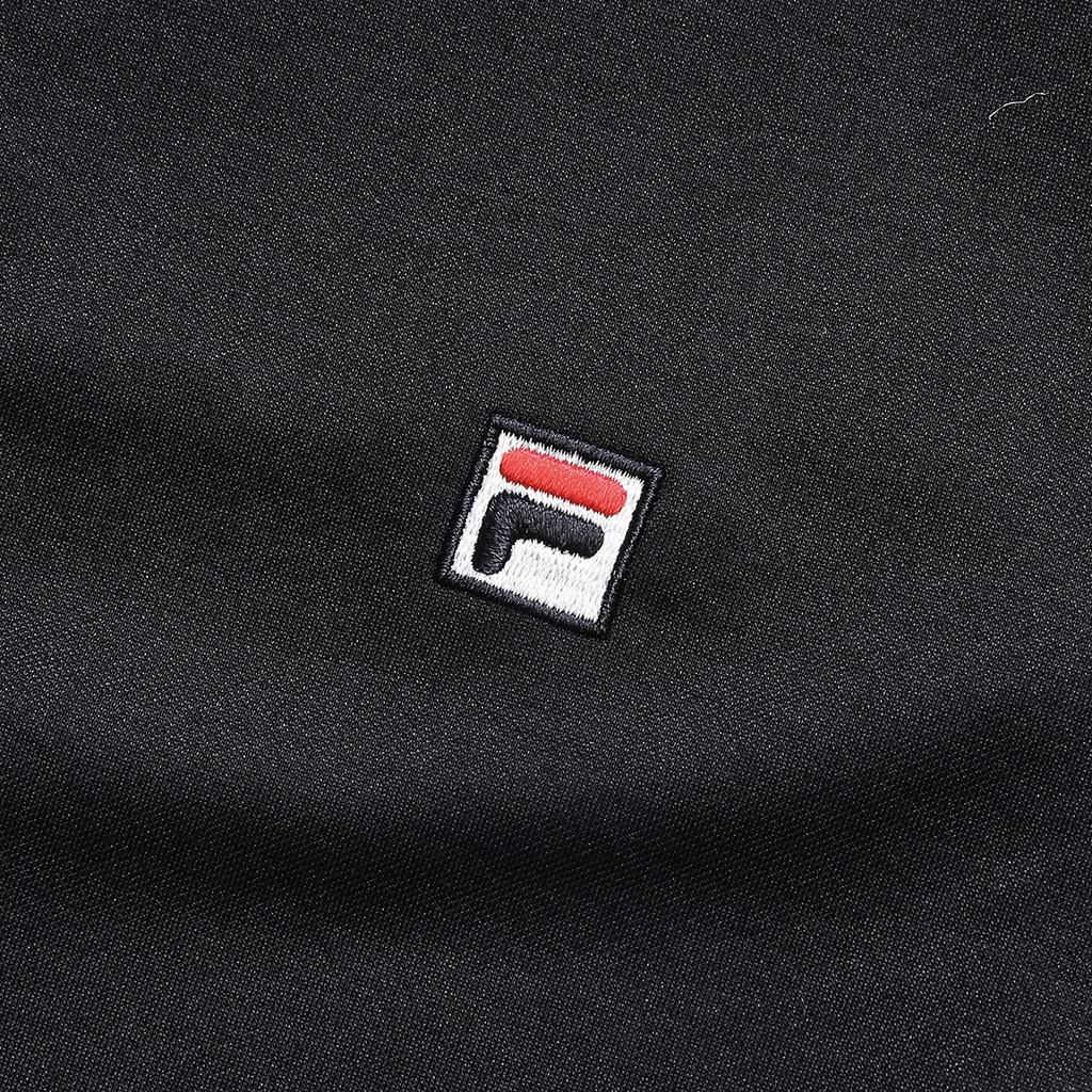 Fila Solid Color Business Polo Neck Short Sleeve Dress Women Dresses Blue F11W321303FNV