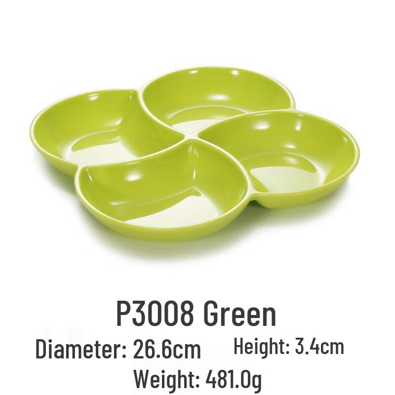 Melamine Divided Snack Plate