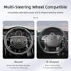 Suitable for Citroen Breathable Leather Steering Wheel Cover with Segmented Quick-Release Design, Non-Slip and Durable, for Models Such as C3, C4 X, B