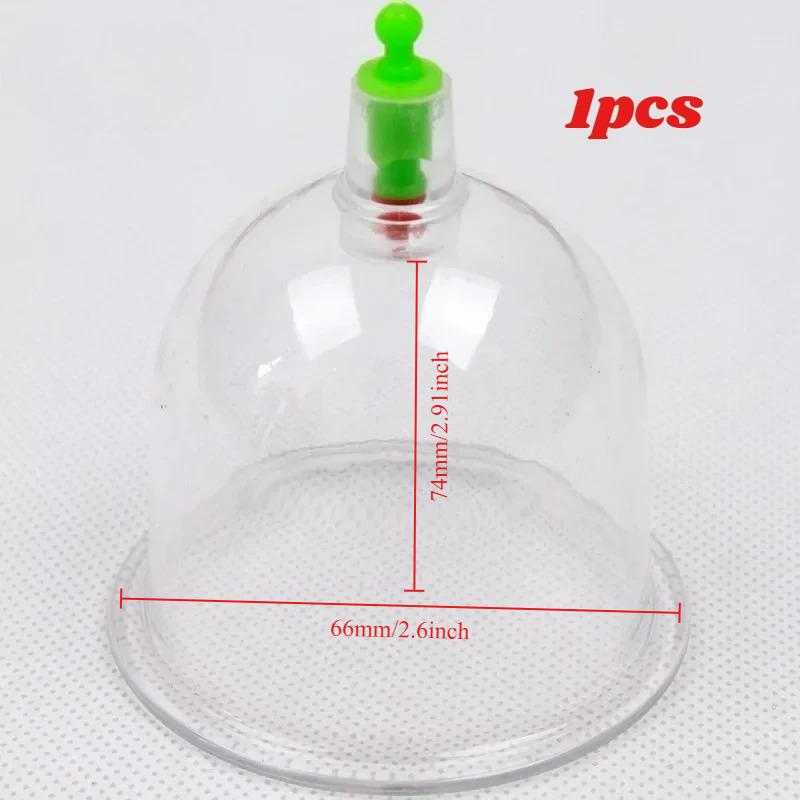 Vacuum Cupping with Pumping Gun Suction Cups Back Massage Body Cup Detox Anti Cellulite Therapy Cans Healthy Care Jars