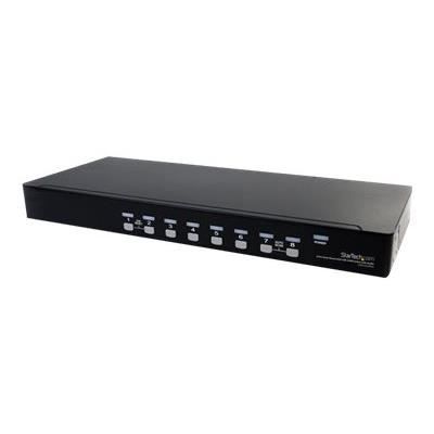 STARTECH Commutateur USB VGA KVM 8 Ports À Montage Sur Rack Avec Audio (câbles Audio Inclus) - 8 Ordinateur(s) - 1920 X 1440