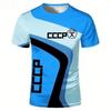 New Kids/Adults Breathable Short Sleeve Series T-Shirt 3D Printing Sports Fashion Outdoor Top Quick Dry Breathable Moto Clothing