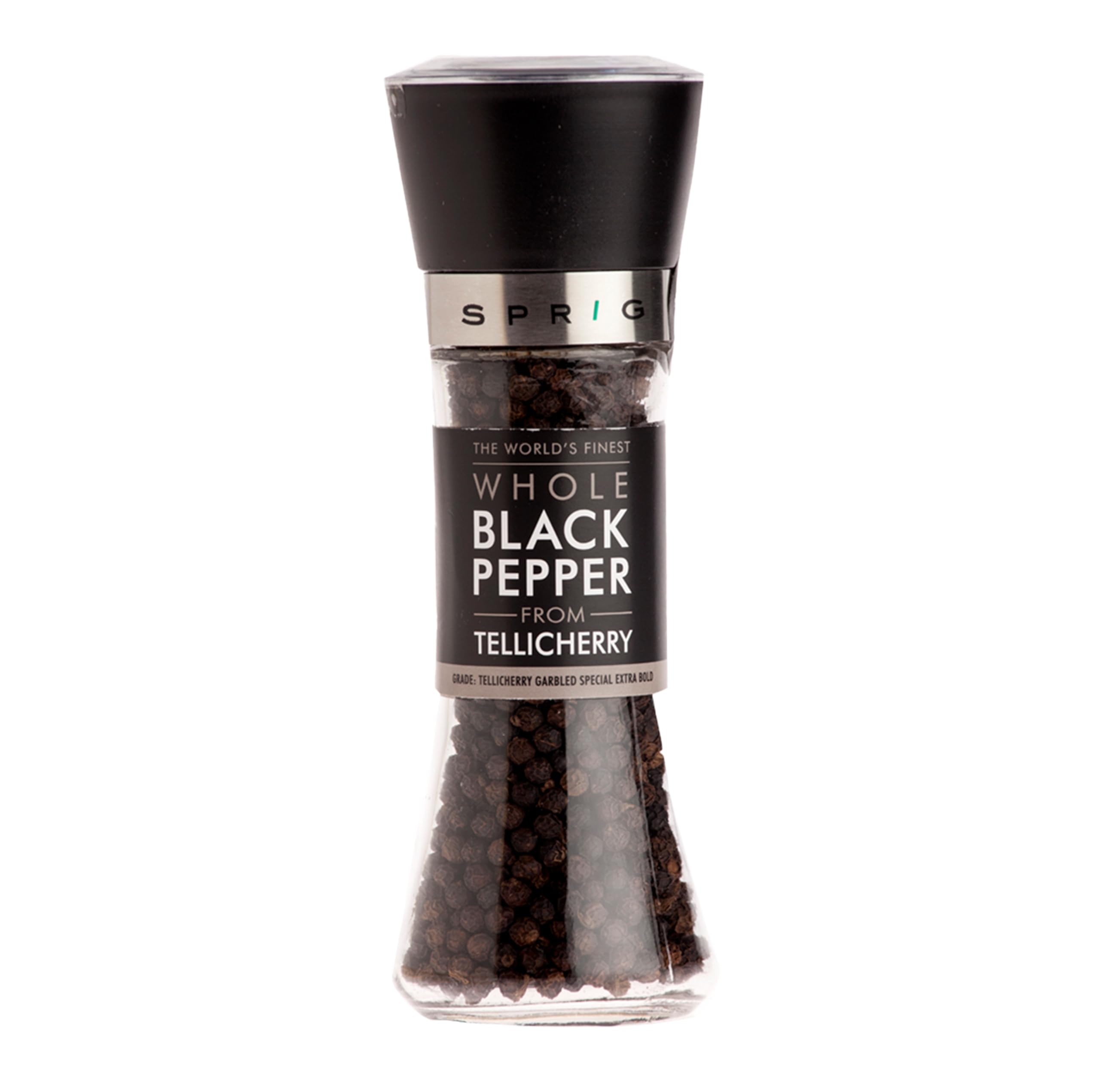 

Sprig Tellicherry Black Pepper 100g | Superior Flavour | 60% Bigger | Chef s Choice | Tellicherry Garbled Special Extra Bold Grade | High Grade P
