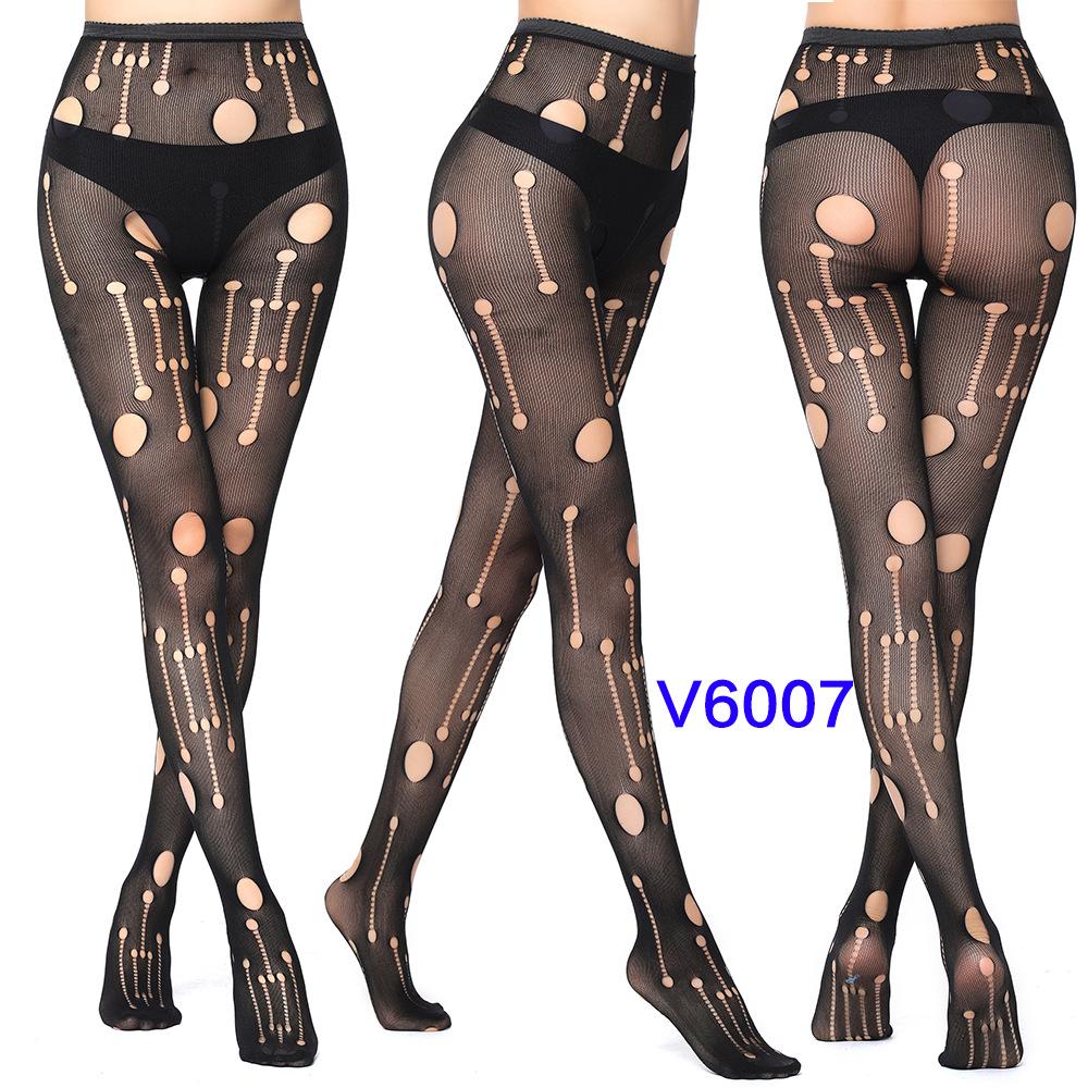 Fishnet Stockings Lace Patterned Tights High Waist Pantyhose Fishnets for Women