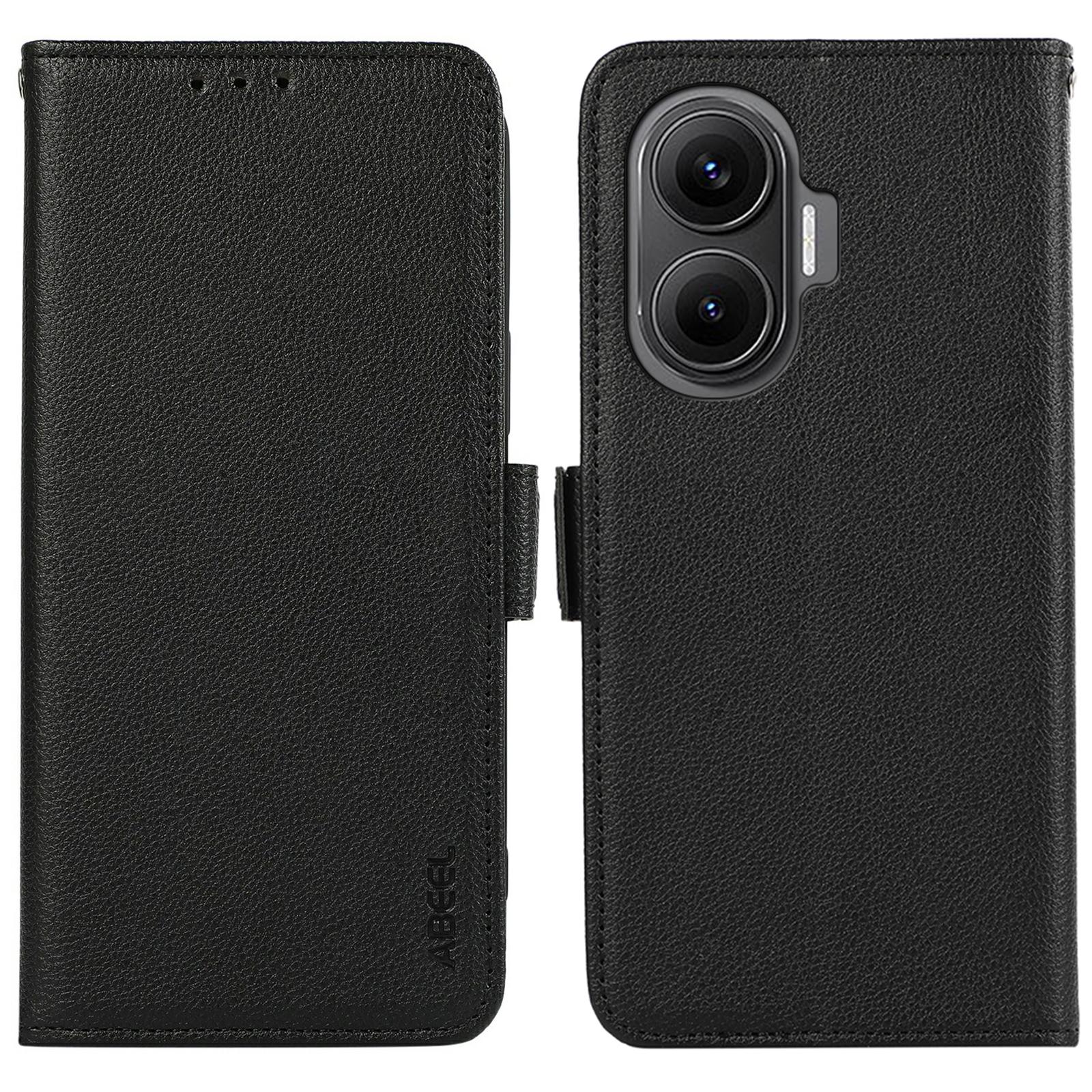 

ABEEL Для Xiaomi Redmi Turbo 4 Pro 5G/Poco F7 5G Чохол Шкіра з текстурою лічі Блокування RFID Чохол для телефону A