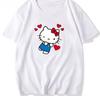 2026 HelloKitty Sanrio Printed Cotton TShirt Summer Cartoon Design Childrens Roundneck Fashion LooseFitting Casual Wear