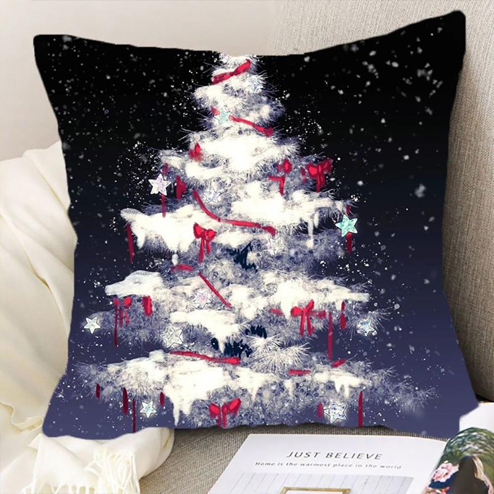

1pc Christmas Tree Pillow Covers for Home Sofa cushion cover, New Year gifts, party decorations, ornaments.. 16x16Inch