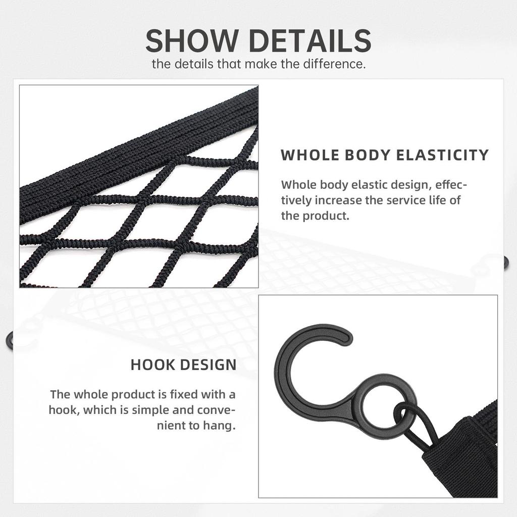 Dual Layer Luggage Net for Cars, Double Layer Luggage, Cargo Trunk Storage, Cart Cargo