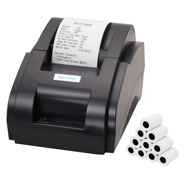 Impresora de recibos térmica Xprinter XP58IIH de 58 mm
