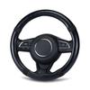 MAULBEERE Steering Wheel and Made of PU Leather for Standard and Light Provides Excellent and Long Life for Long Cover, Black, Small, OA004-03-01.