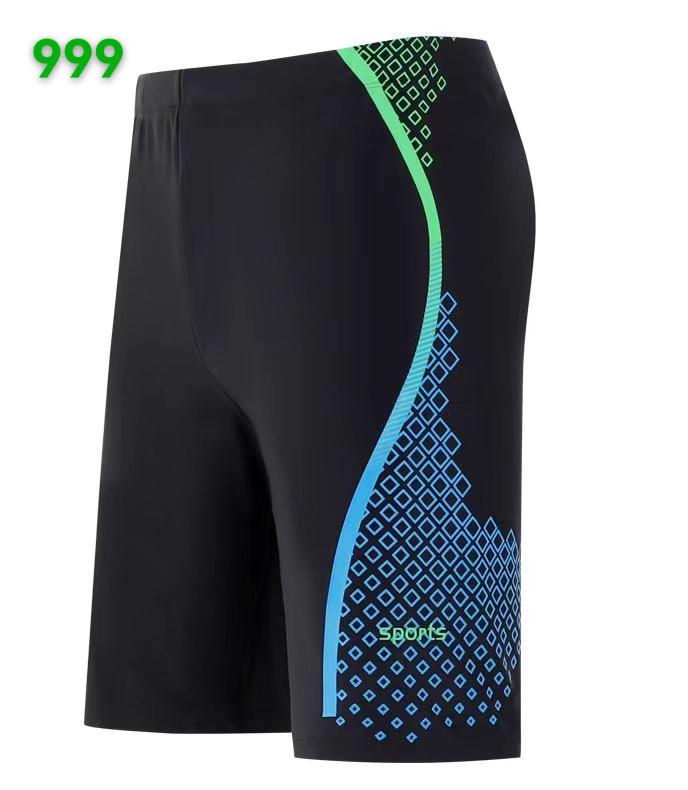 2025 Men's Plus Size Long Swim Trunks - Anti-Embarrassment, Simple Design