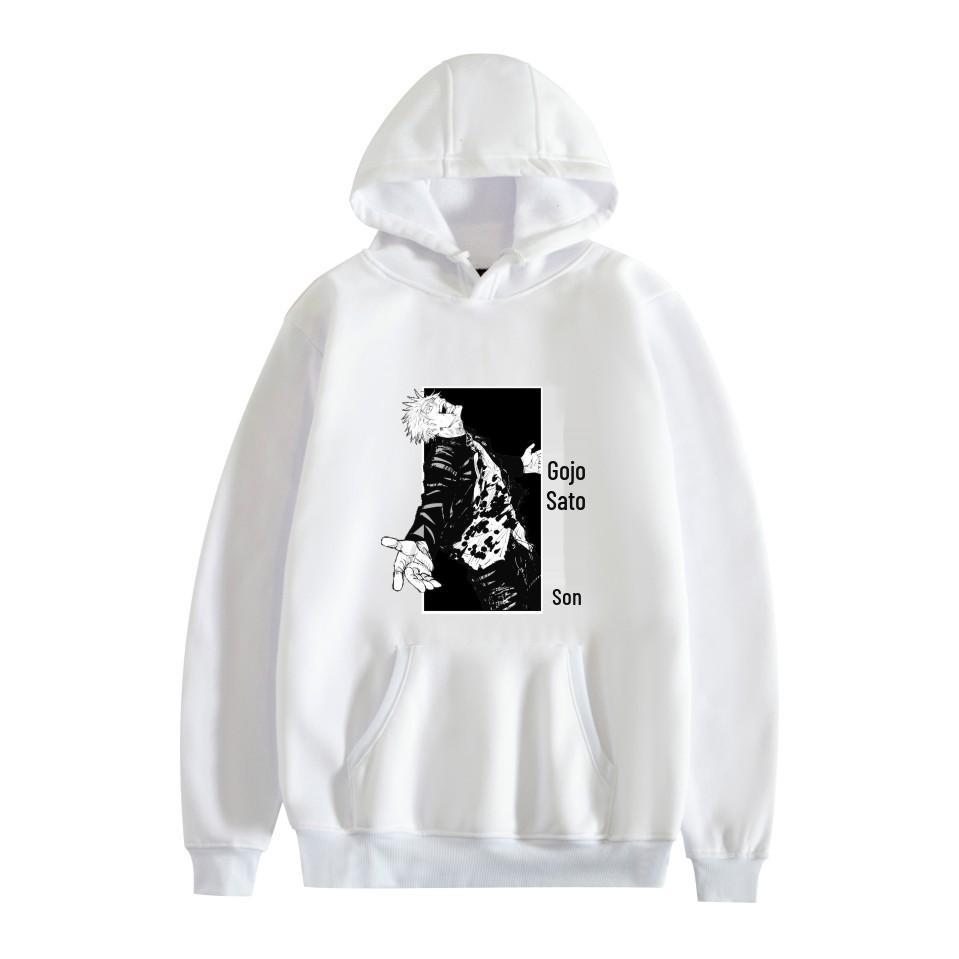 Jujutsu Kaisen Bedruckter Herren-Kapuzenpullover in Übergröße für den Herbst