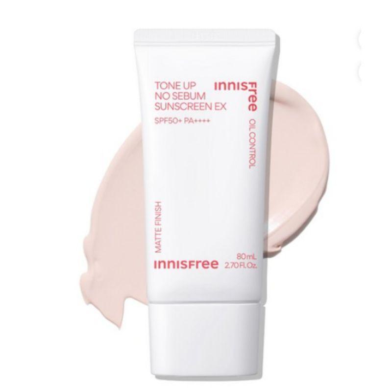 

Innisfree Tone Up No Sebum EX Sunscreen SPF50+ PA++++ – 80ml