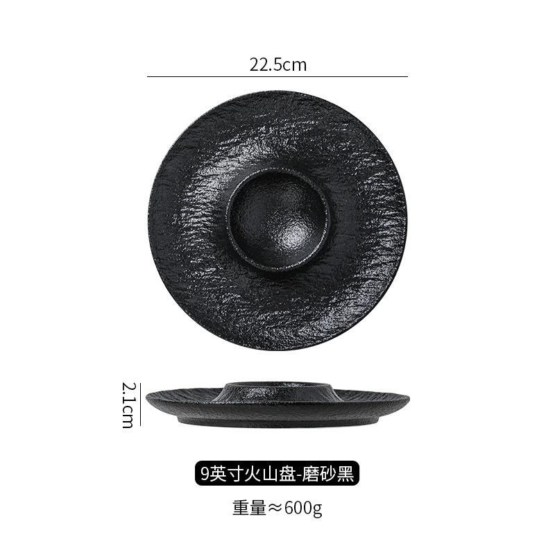 Kreativní keramické talíře na krevety s miskami na ocet, komerční talíře na knedlíčky a domácí lehce luxusní čínské nádobí