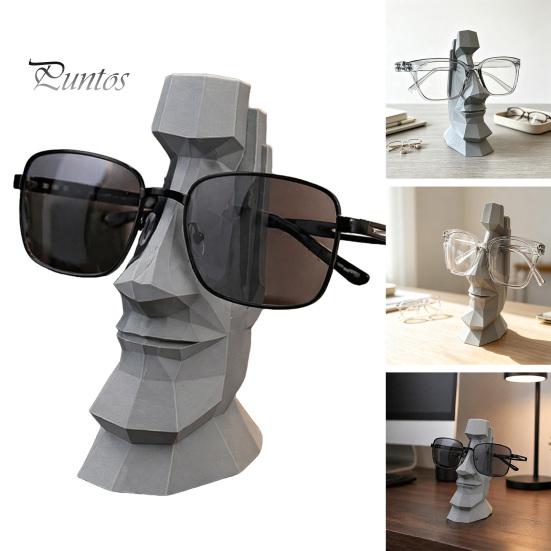 Handgefertigte Tischdekoration Handgeschnitzter Brillenhalter, 3D-gedruckter Nasenförmiger Ständer, Einzigartiges Dekoratives Ausstellungsregal für Balkon und Garten, für Schreibtisch Büro Und
