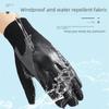 "Kids' Warm Non-Slip Waterproof Gloves with Velvet Lining for Bike Riding"
