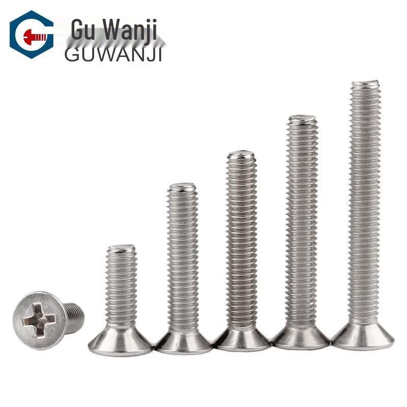 GUWANJI 304 Edelstahl Kreuzschlitz Senkkopf Maschinenschrauben