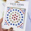 3D Rhinestone Face Gems Stickers, Flower Star Moon Shell Pearl, DIY Body Art for Party & Stage Makeup