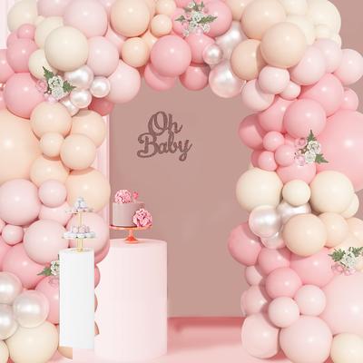 Tender Orange Pink Balloon Garland Arch Kit Birthday Party Decoration Kids Girl Baby Shower Wedding Party Supplies Latex Balloon