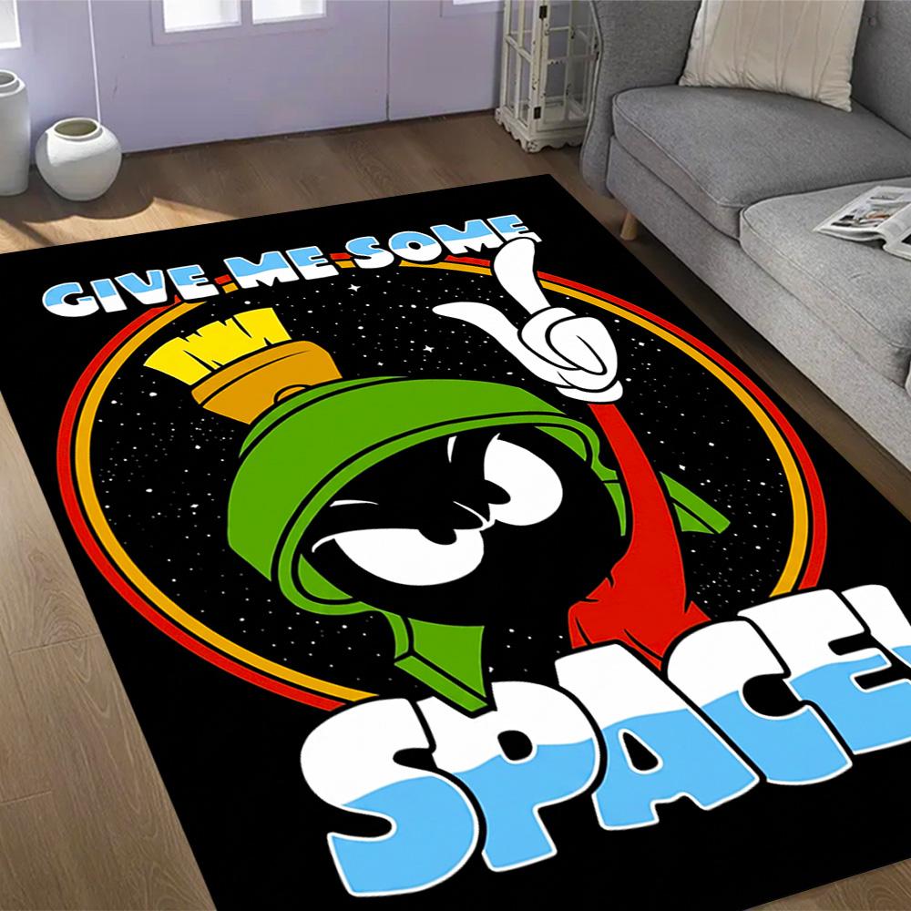 Space Adventure With Friends Themed Anti-Slip Rugs - Polyester Home Decor, Suitable for Bedrooms, Living Rooms, Doorways, Studios, and Decorations