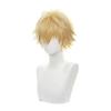 Denji Cosplay Wig for Chainsaw Man Anime, Golden Short Hair for Men with High-Temperature Silk