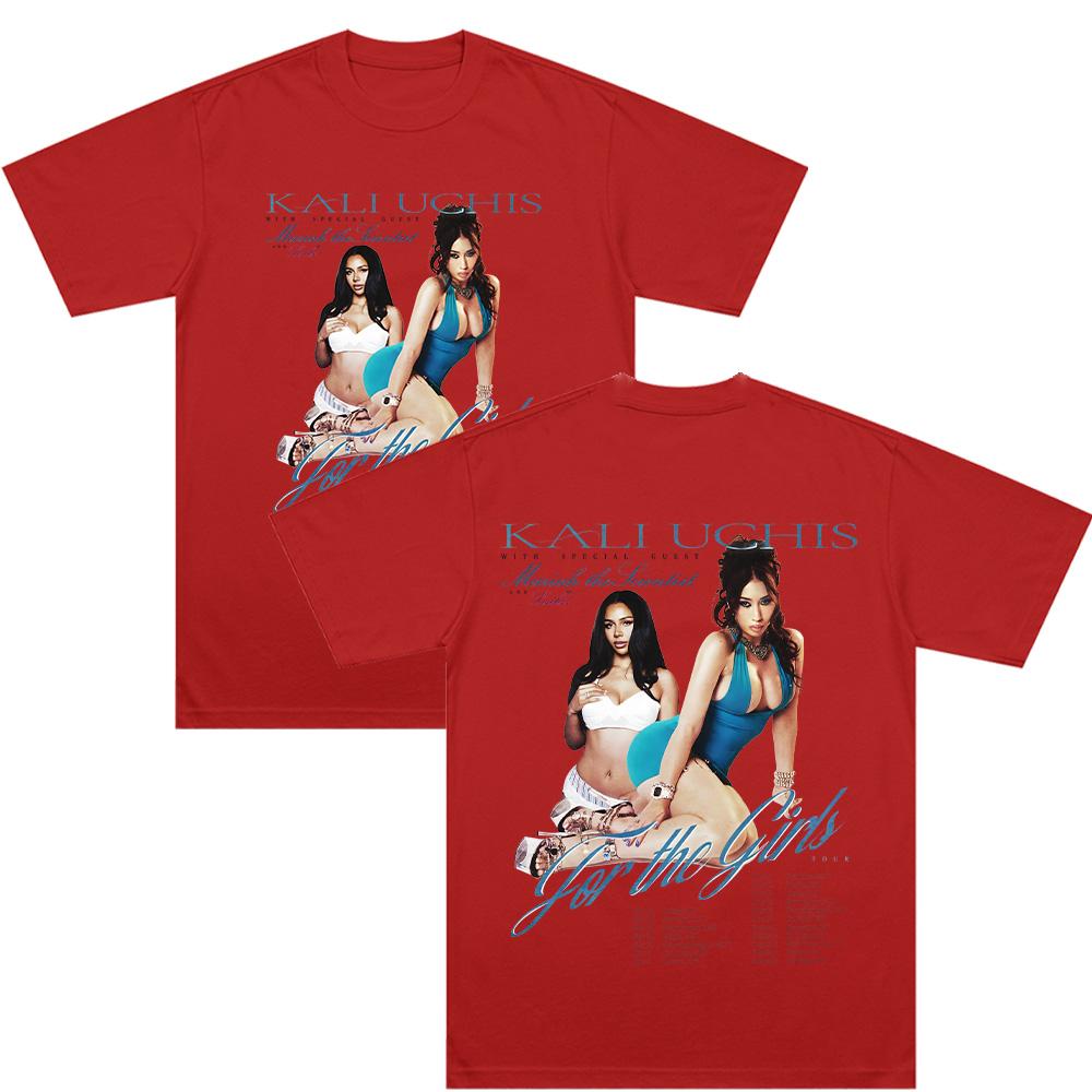 

Kali Uchis for The Gril Tour T Shirts Print Tshirt Men Women Fashion Cotton Clothes Summer Casual Streetwear XXL червоний