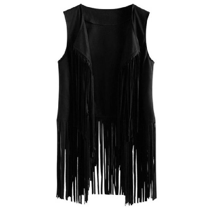 

2022 European & American Tassel Bodycon Vest - Spring/Summer Women s Sleeveless Fashion Medium