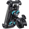 Lamicall Motorcycle Phone Mount Holder - [Dual Vibration Dampener] [Upgrade Handlebar Clip] Motorcycle Cell Phone Holder, Bike Phone Mount, Fit