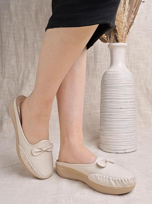 Shoetopia Womens Stylish Comfort Loafers Lightweight Cushioned Sole | Casual & Party Wear Sandals for Women Platform Heel