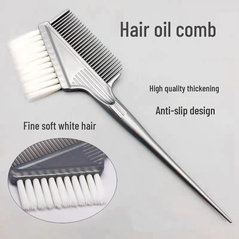 Baking Oil Hair Dye Brush - Soft Bristle Hair Comb for Professional Barber Use