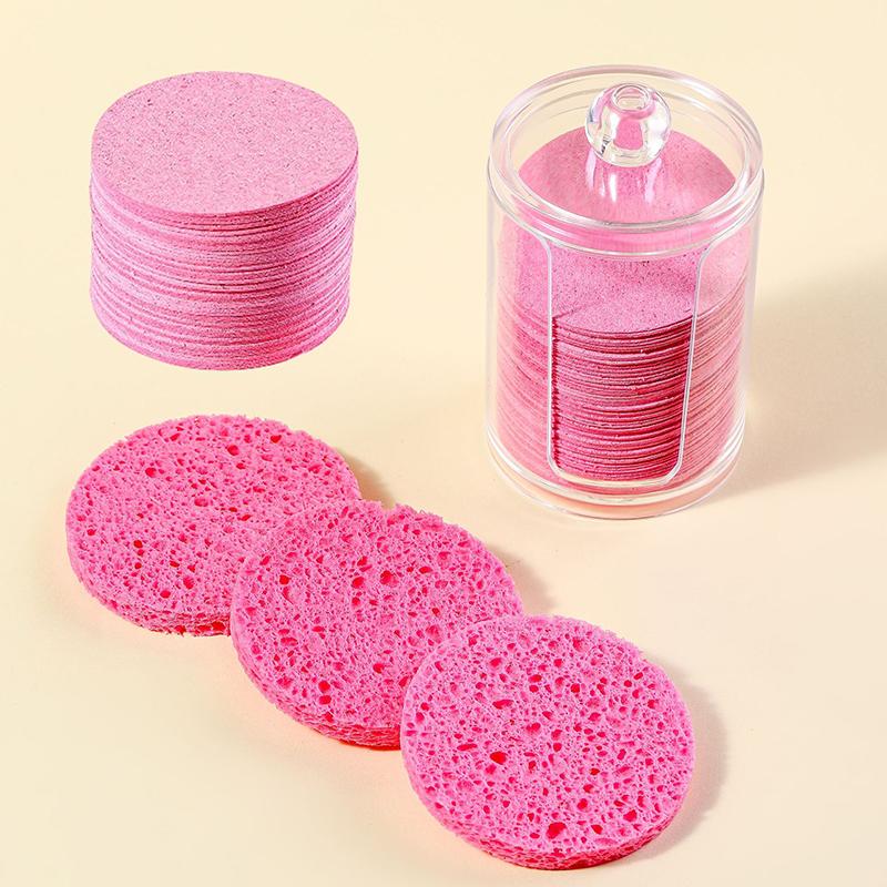 10/50 Stück Herz Natürliche Holzpulpe Schwamm Zellulose Kompresse Kosmetikpuffer Gesichtswaschschwamm Gesichtspflege Reinigung Make-up-Entferner Werkzeug