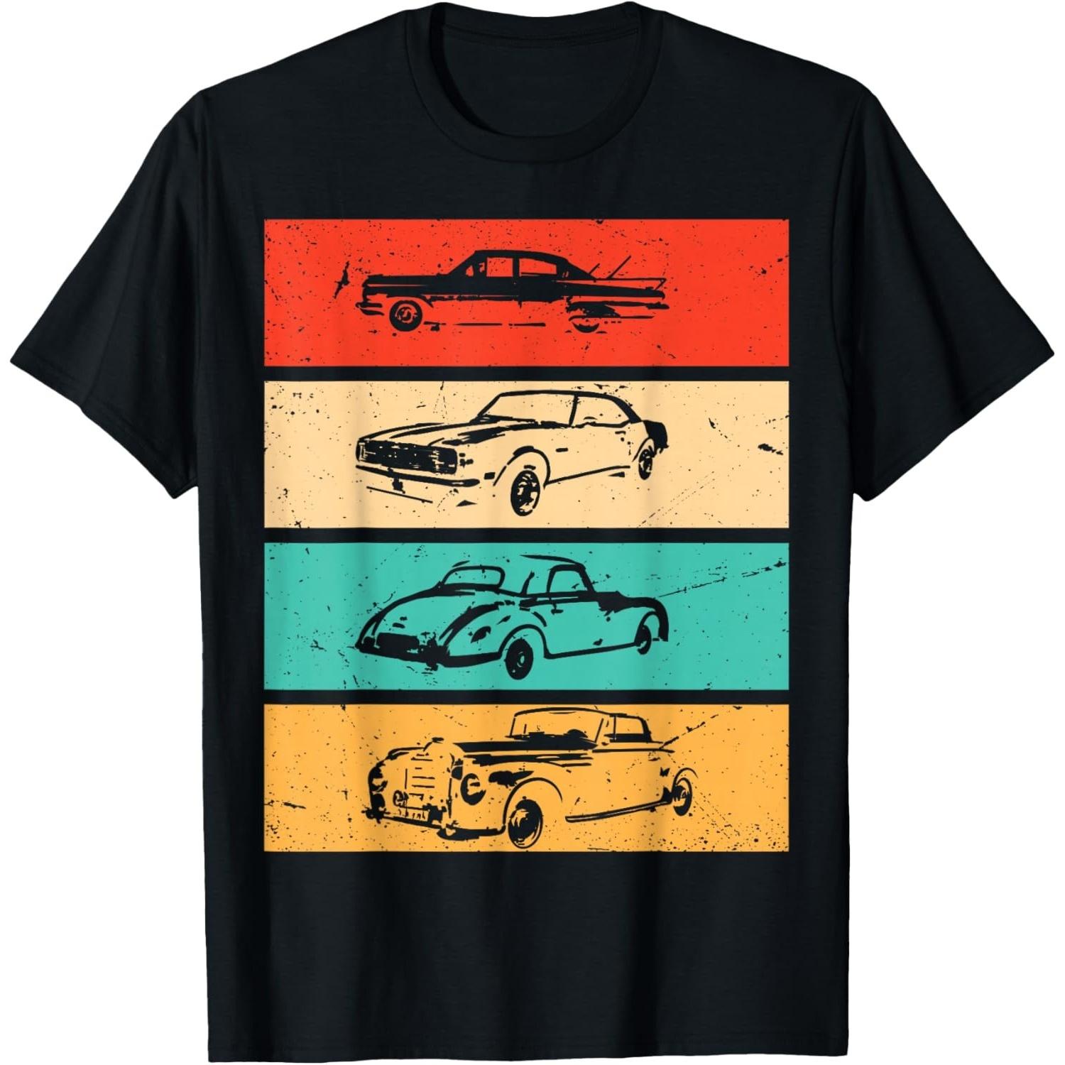 Vintage Cars - 80s & 90s Graphic Retro T-Shirt S