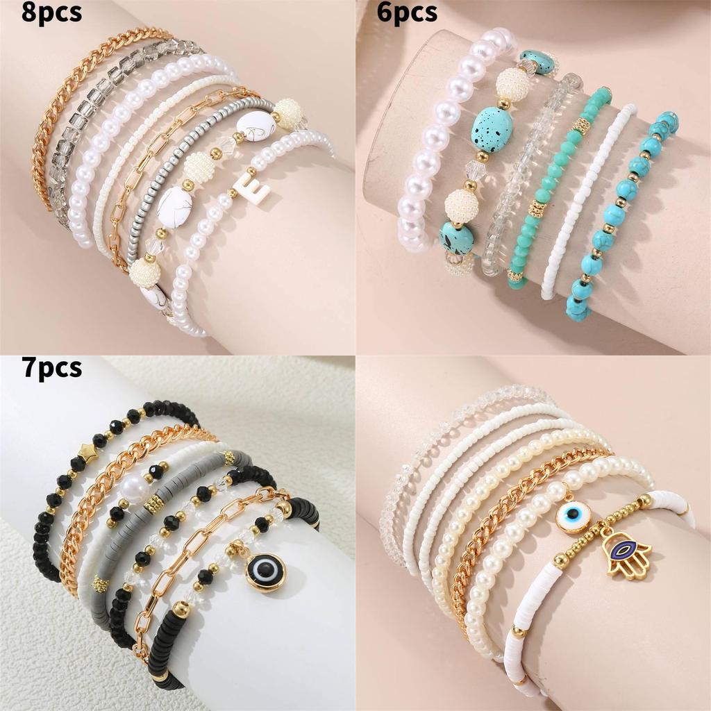 Handmade Pearl Bracelets For Women Geometric Style Fashion Perfect Gift For Her