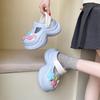 Cute thick-soled hole shoes, wear new beach hole shoes outside