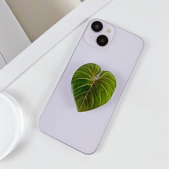Yousheng Simulated Tropical Leaf Decoration Acrylic Epoxy Resin Green Leaf Sign DIY Refrigerator Magnet Mobile Phone Airbag Holder Accessories