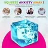 Snowflakes Ice Cube Anti-stress Squishy Toys Slow Rebound Stress Relief Ball Decompression Fidget Toy For Adults Birthday Gifts