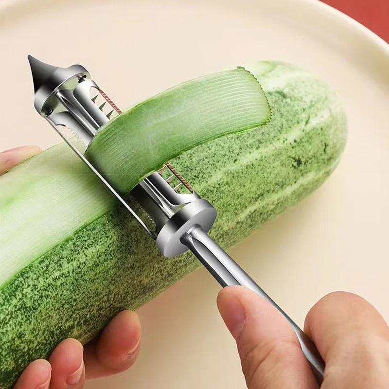 2025 3 in 1/5 in 1 Obst- und Gemüseschäler, Küchenzubehör, Legierung Scharfer Schäler Kartoffel Karotte Reibe Schäler Küchenhelfer