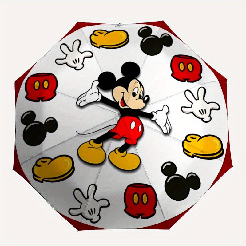

1pc Mickey Mouse Automatic Umbrella | Portable Foldable 8-Rib Manual Open, Casual Accessory, Durable Canopy yy250823025