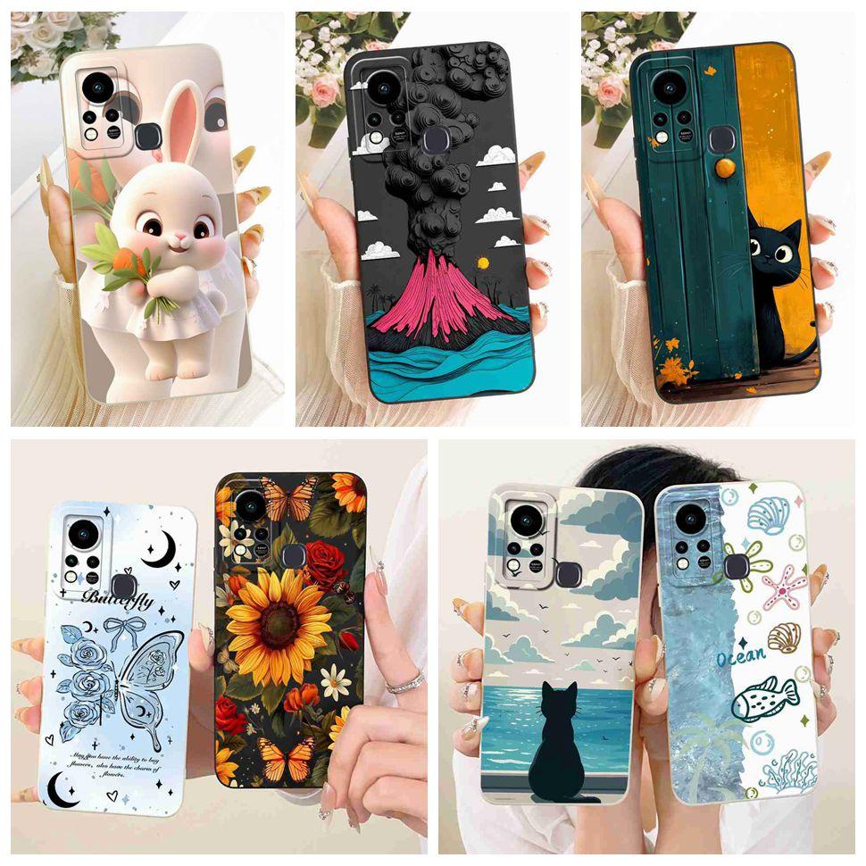 For Infinix Hot 11s 2021 Case Cute Fashion Sunflower Cover Soft Silicone Phone Case For Infinix Hot11s X6812 X6812B Shell Capas