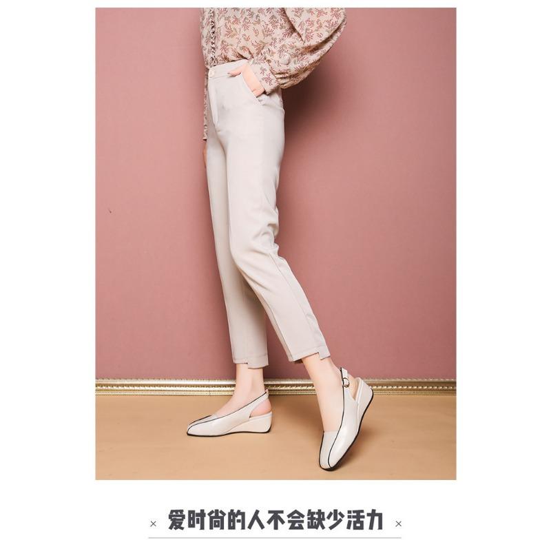 New Solid-color Soft-soled and Soft-top Wedge Heel Sandals for Women