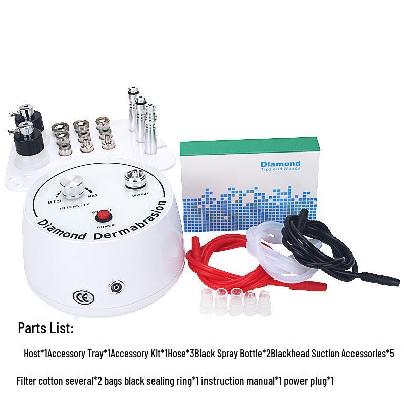 3-in-1 Diamond Microdermabrasion and Blackhead Suction Device for Home Use