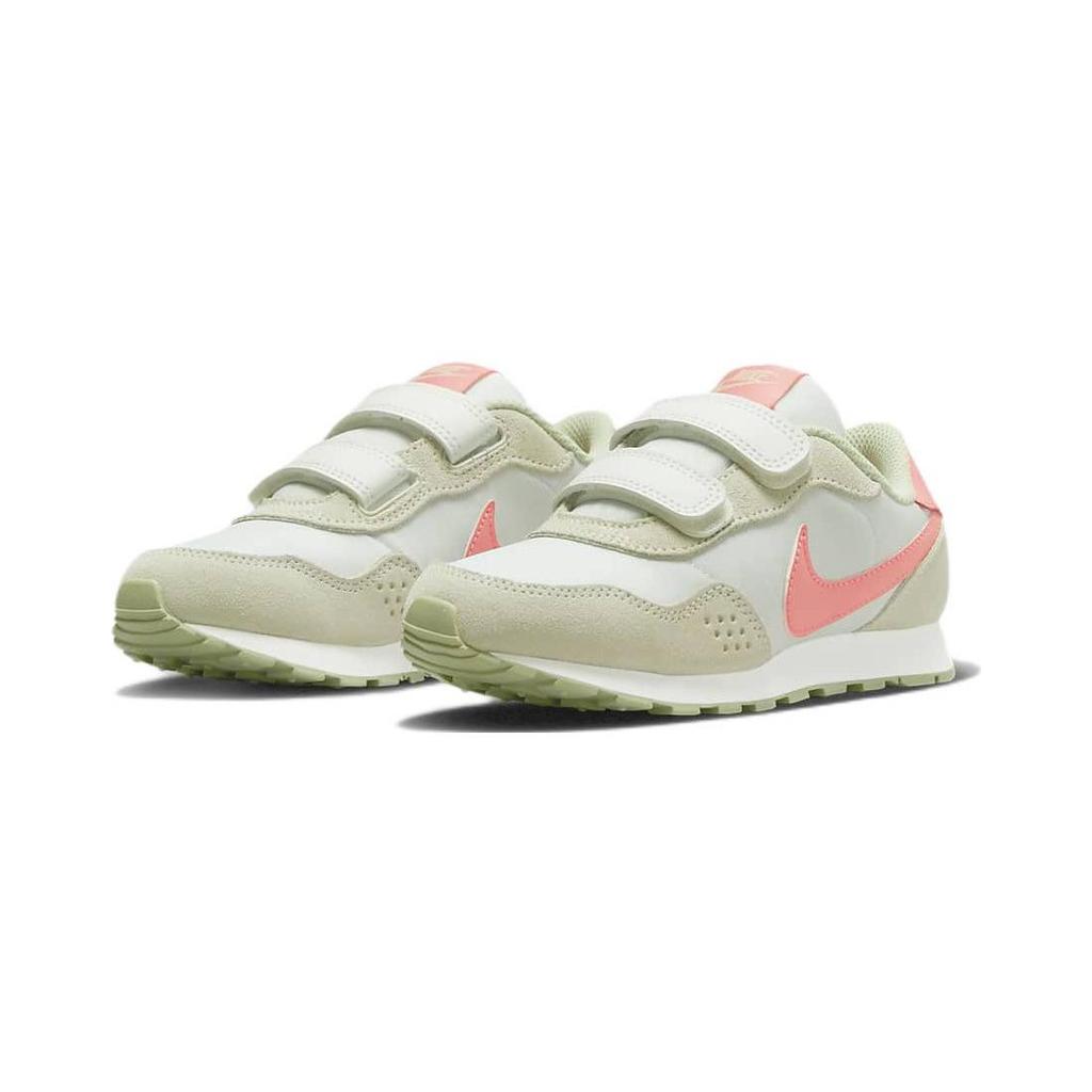Nike MD Valiant Slip Resistant Abrasion Resistant Low top Running Shoes Green Orange Kids' CN8559-107