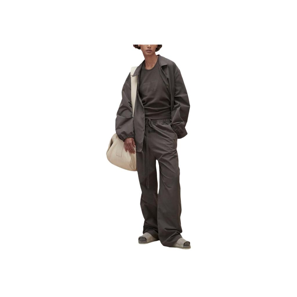 Fear Of God Essentials FW22 Relaxed Trouser Wood Logo Print Women bottoms Wood-Brown FOG-FW22-133