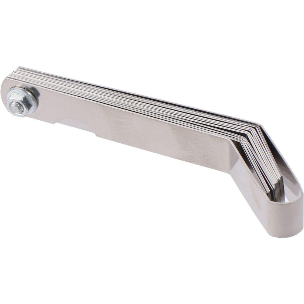 Stainless Steel 0.127-0.508MM 16 Blades 100mm Feeler Gauge Metric Gauge