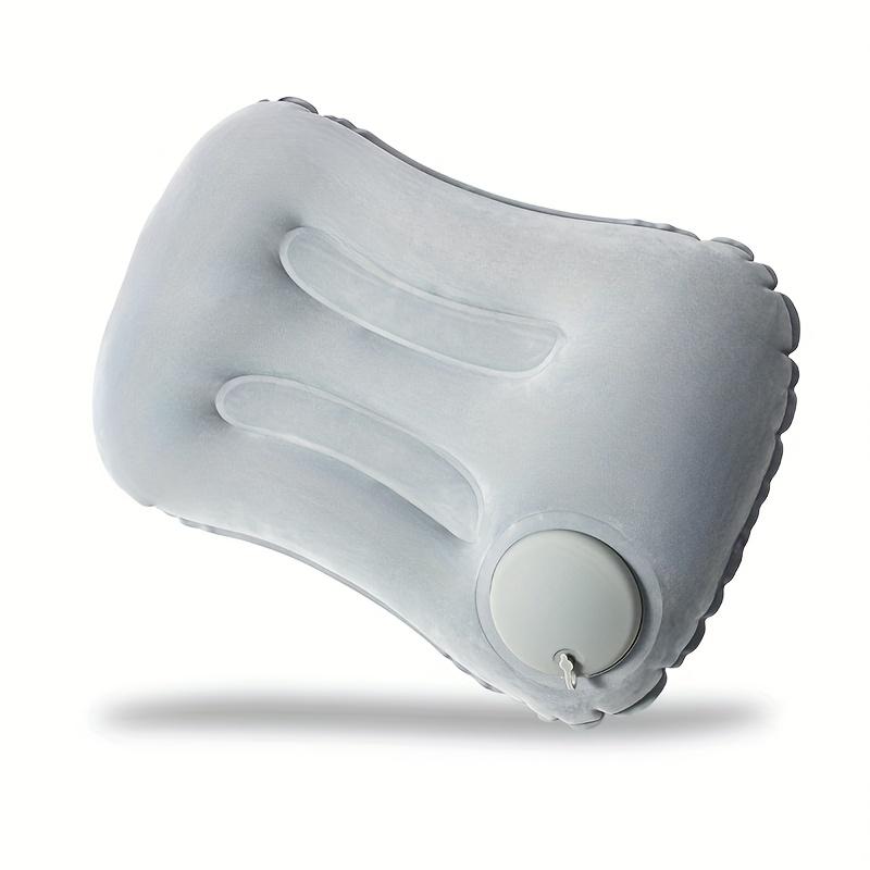 

1 шт. Портативная складная надувная подушка для кемпинга на открытом воздухе, путешествий, автомобиля - Многофункциональная: как подушка для бросания, для сна, для поддержки спины или поясницы. серый