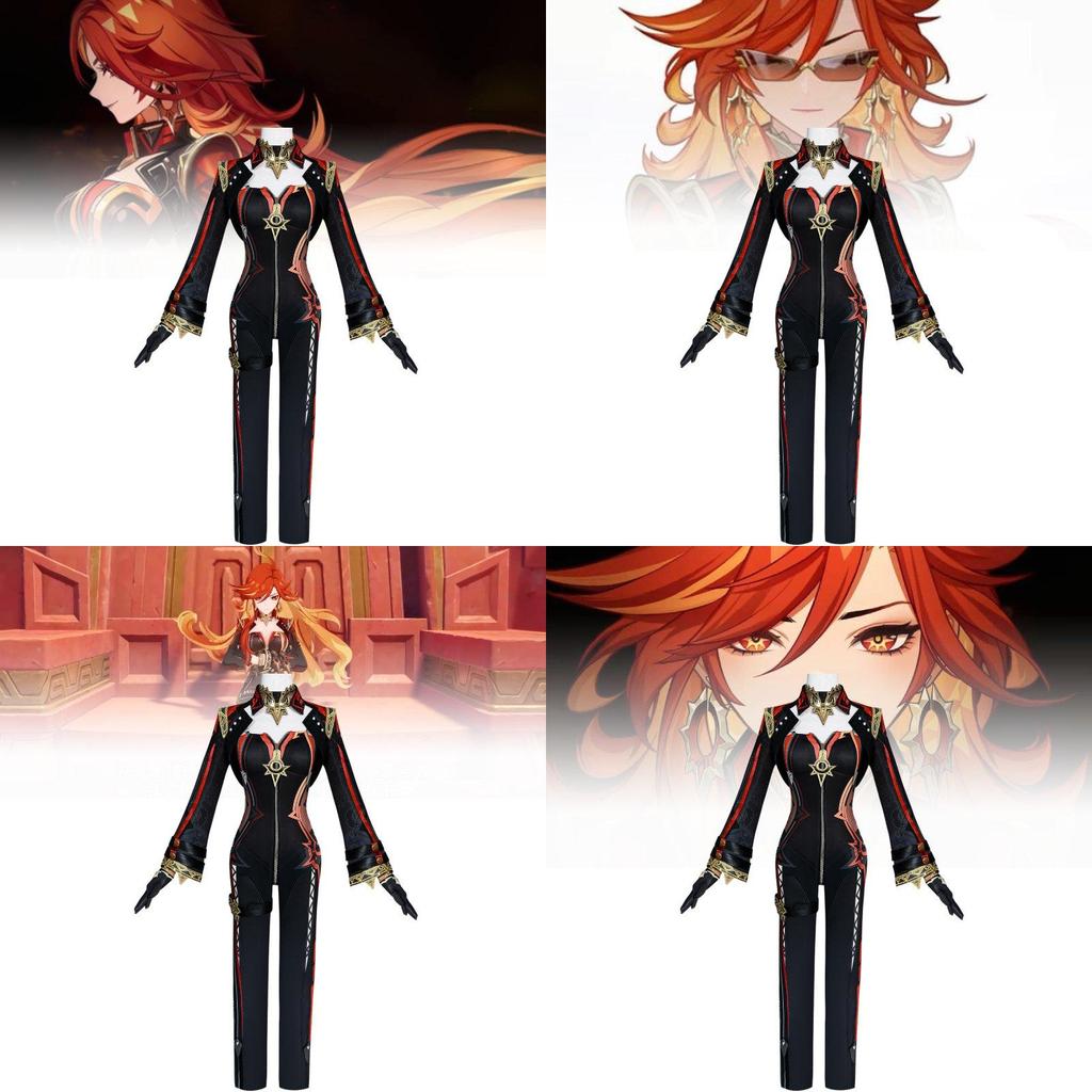 Adorable Mavuika Cosplay Costume Set For Genshin Impact Featuring Stylish Accessories