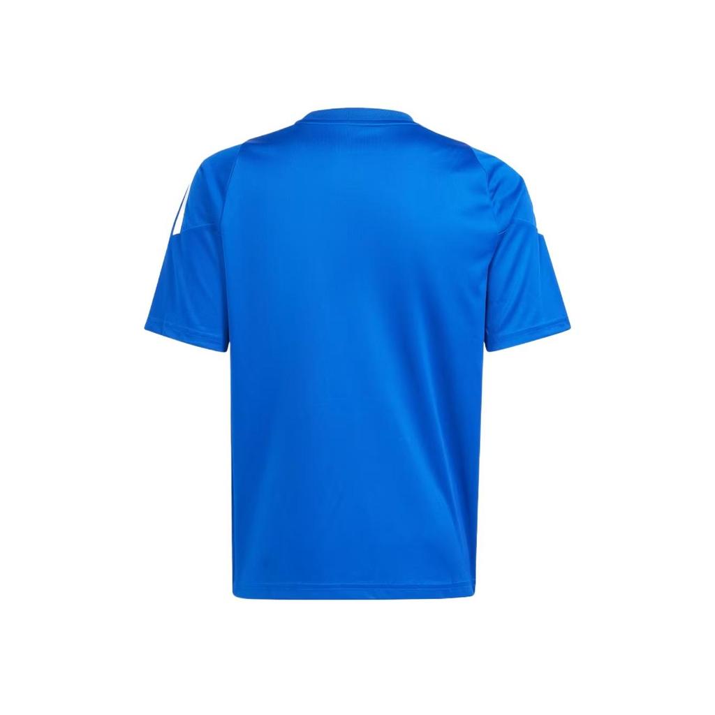 Adidas Skin-Friendly Comfortable Lightweight Short Sleeve T-Shirt Kids Tops Blue IS1032
