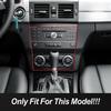 Car Accessories Console Air Volume Switch CD Mode Button Control Panel Frame Decoration Trim For Mercedes Benz GLK X204 2008-12