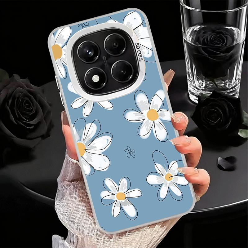 Daisy Flowers Aesthetics Soft Phone Case for Xiaomi Redmi Note 13 14 15 Pro Plus 12S 12 11S 11 11T 10S 10 Shockproof Cover Back