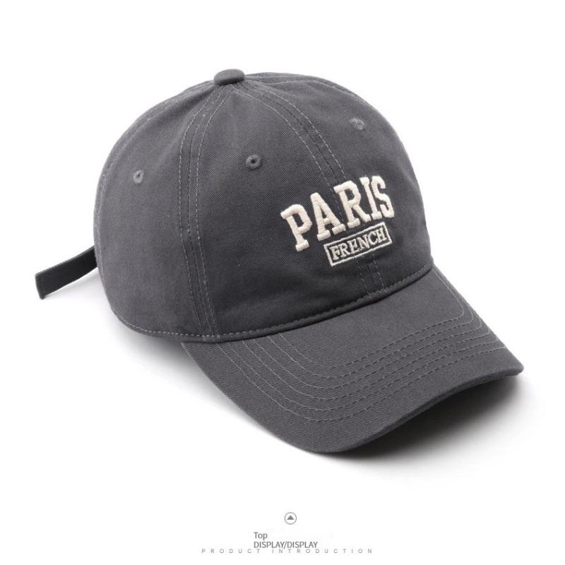Hat, Cap, Small Letter Embroidery, Korean Version Baseball Cap, Soft Top, Sunscreen